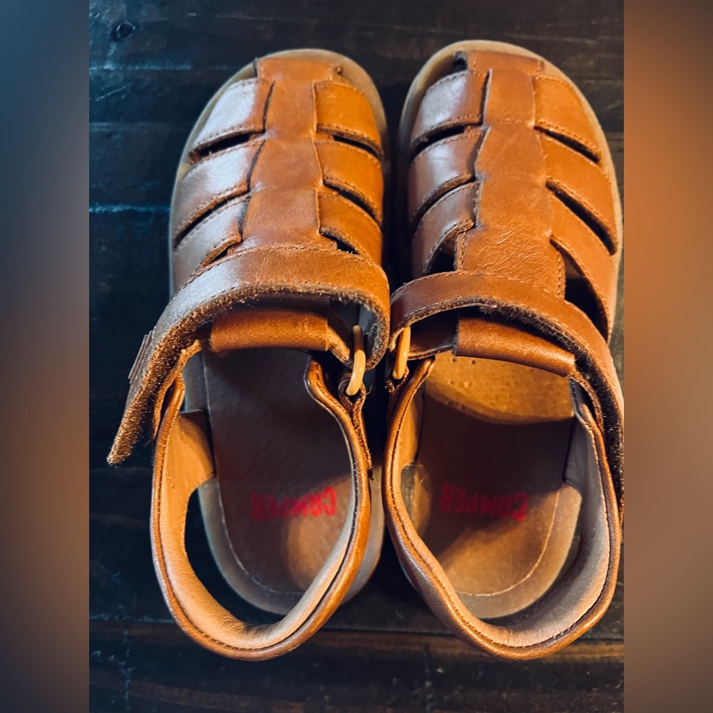 Camper Tan Kids Sandals 10.5 - Picture 6 of 10